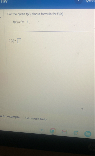 For the given f ( x ) , find a formula for f ' (