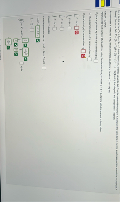 DUE TONIGHT I NEED HELP ASAP! Let be the surface