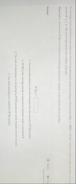 The average home attendance per week at a Class