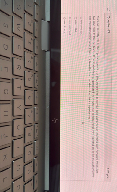 Question 6 3 1 . 2 5 pts Maria was recently told