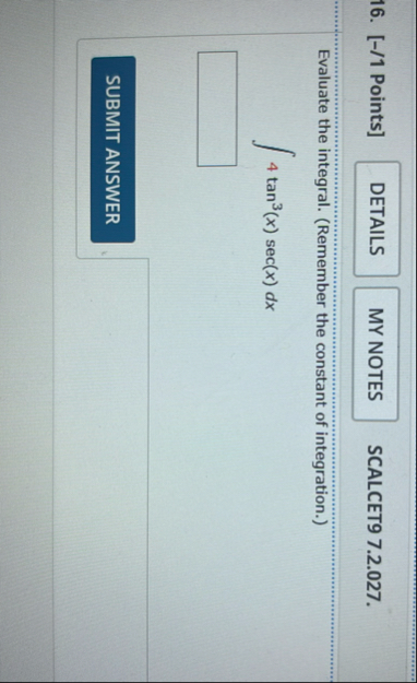 [ - / 1 Points ] SCALCET 9 7 . 2 . 0 2 7 .