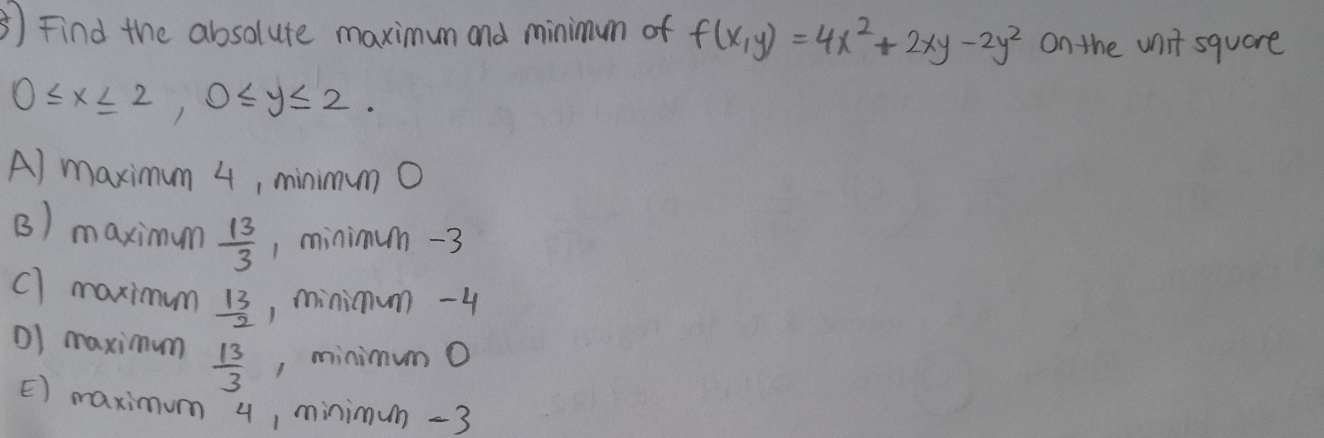 . . . nas l z l r ? Find the absolute maximum and