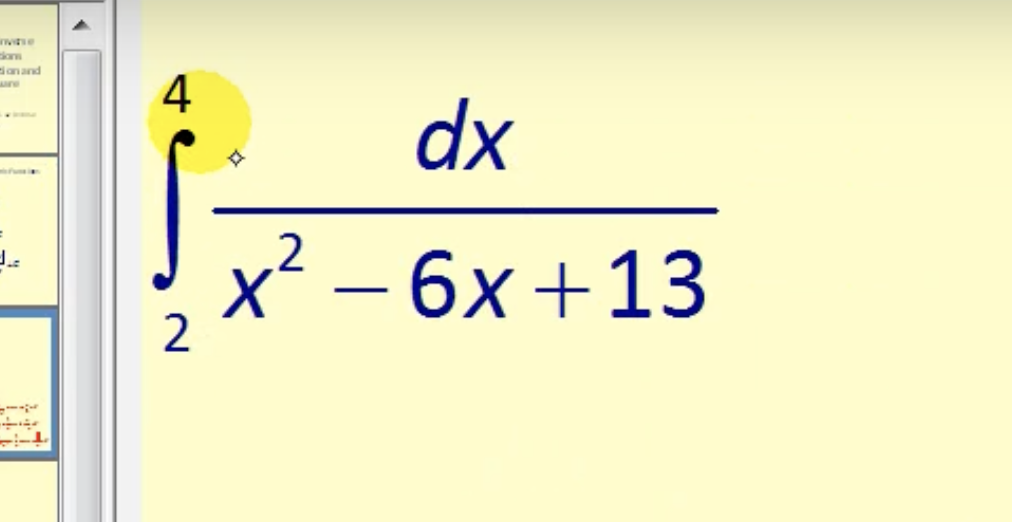 2 4 d x x 2 - 6 x + 1 3