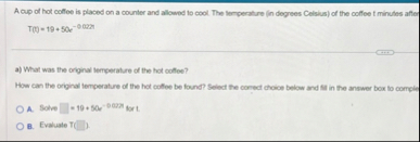 A oup of hot colflee is placed on a counter and