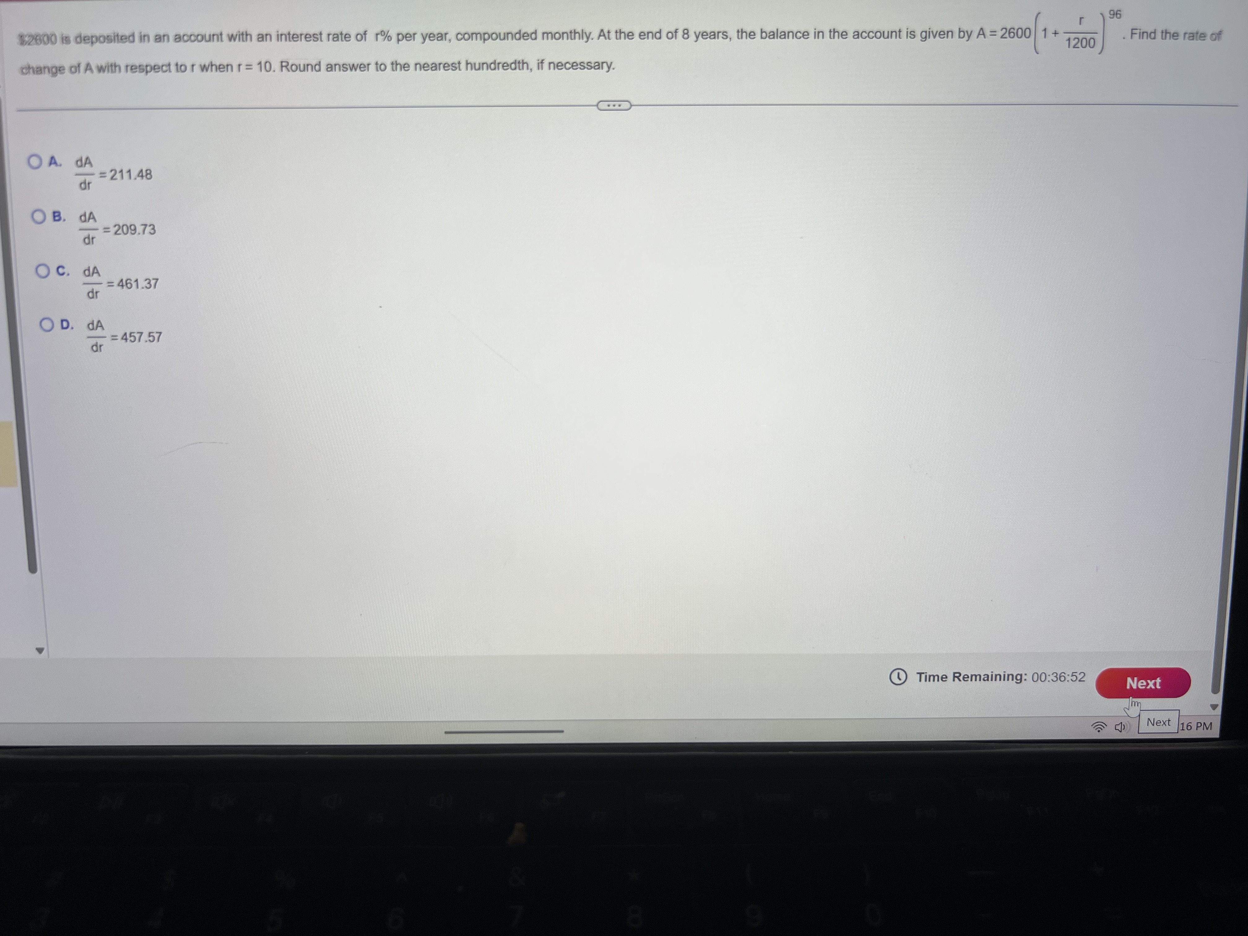 $ 2 8 0 0 i s deposited i n a n account with a n