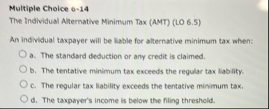 Multiple Choice 6 - 1 4 The Individual