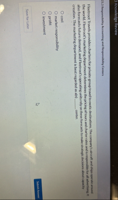 3 Knowledge Review 2 3 . 3 Responsibility