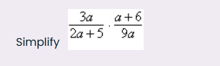 code class = "asciimath" > Simplify ( 3 a ) / ( 2
