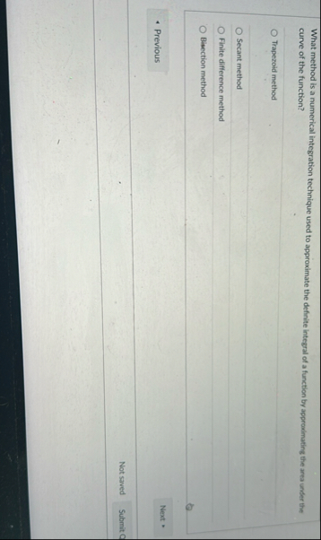 What method is a numerical integration technique