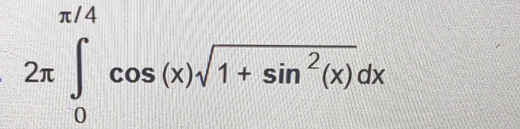 2 0 4 c o s ( x ) 1 + s i n 2 ( x ) 2 d x