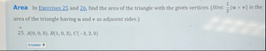 Area In Excrcises 2 5 and 2 6 , find the area of