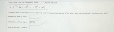 Find an equation of the where with center ( 3 , -