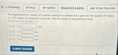[ - / 4 Points ] SCALCCCS 2 . 6 . 0 1 6 . The