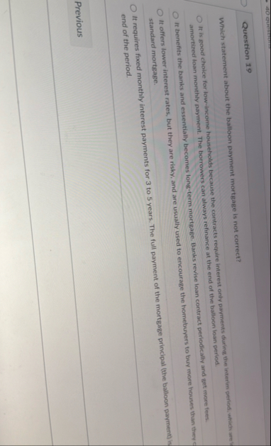 Question 1 9 Which statement about the balloon