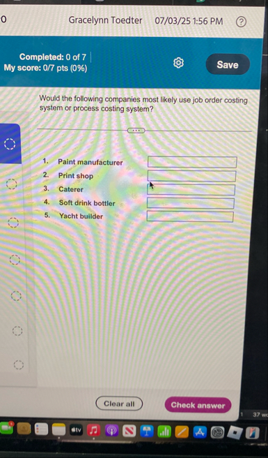 0 Gracelynn Toedter 0 7 / 0 3 / 2 5 1 : 5 6 PM (