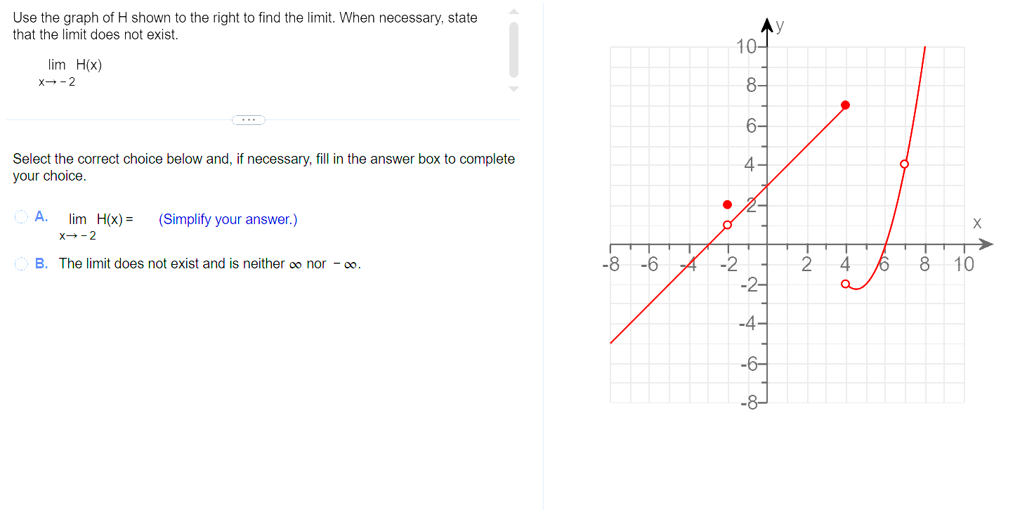Use the graph o f H shown t o the right t o find