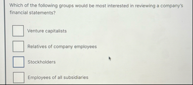 Which of the following groups would be most