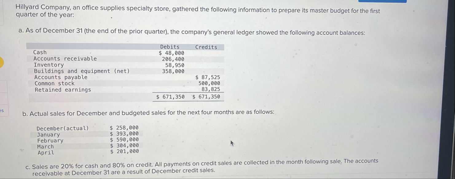 Required ( 1 - 5 ) : please show work so i can