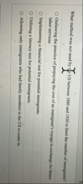 What method was not used by If US between 1 8 8 0