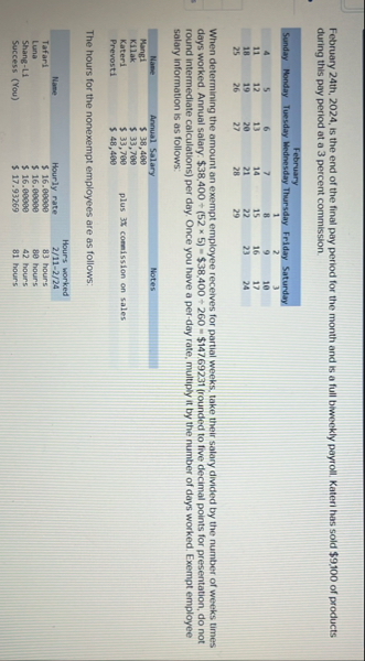 February 2 4 th , 2 0 2 4 , is the end of the