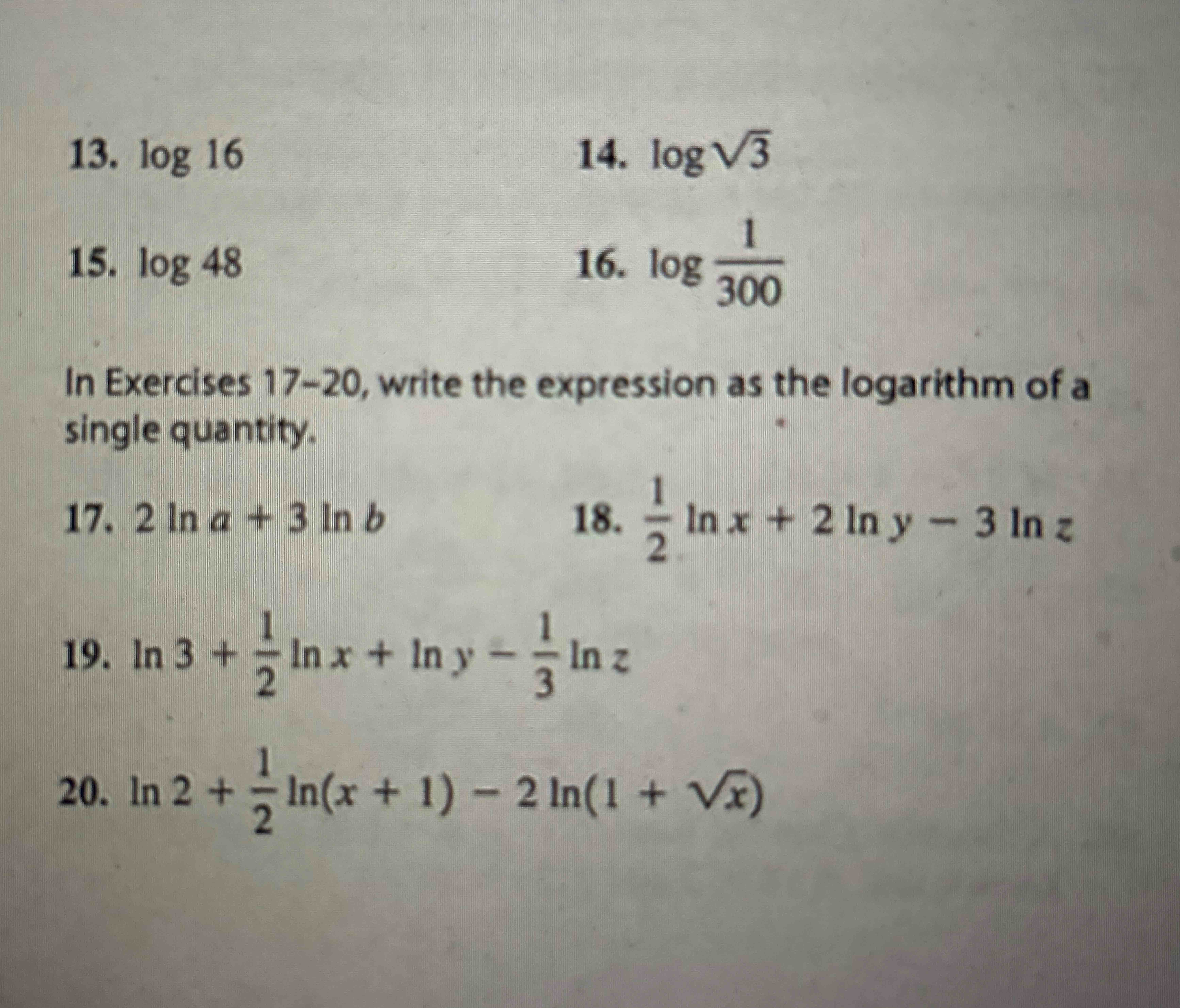 l o g 1 6 l o g 3 2 l o g 4 8 l o g ( 1 3 0 0 ) I