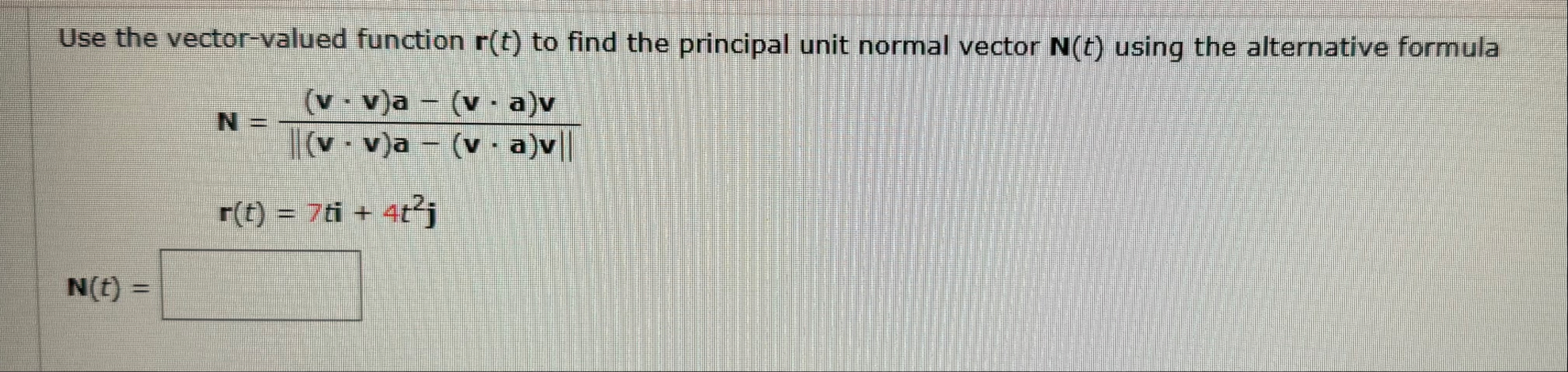 Use the vector - valued function r ( t ) to find