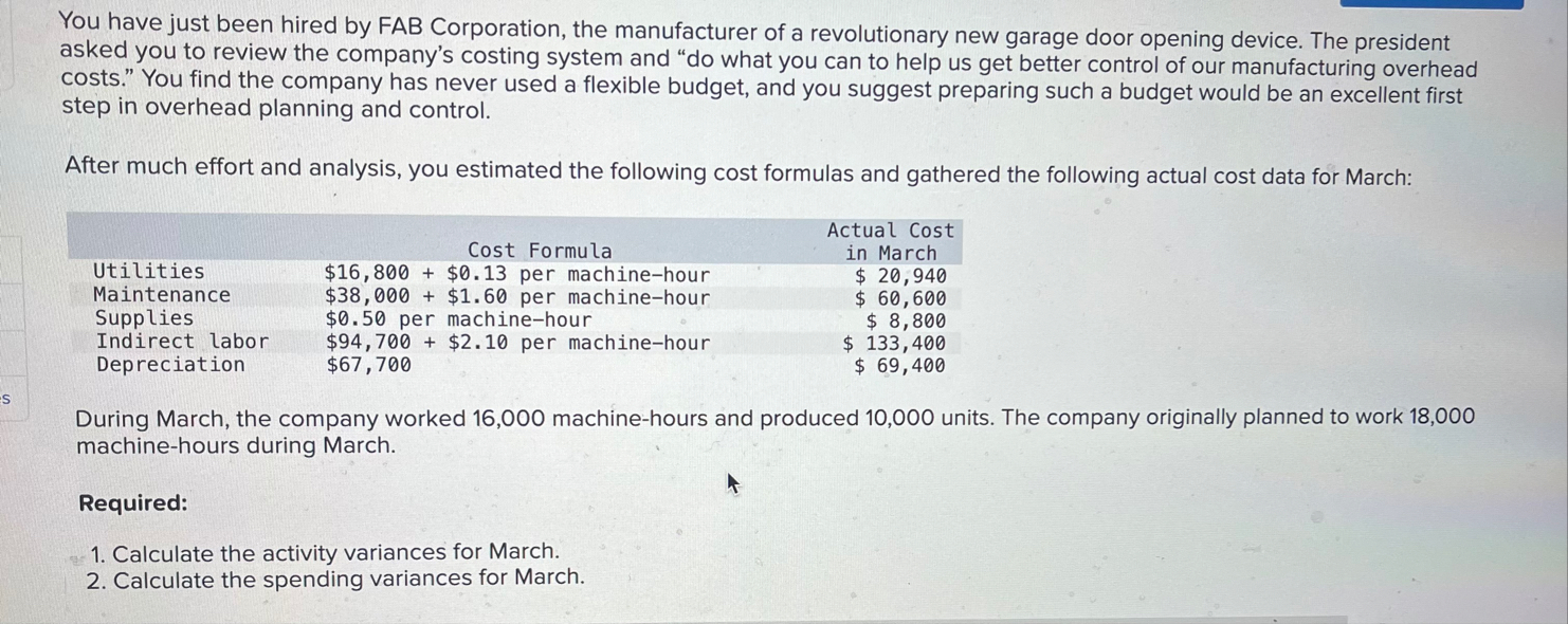 Required ( 1 - 2 ) : 1 . Calculate the activity