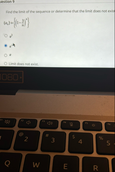 lestion 9 Find the limit of the sequence or