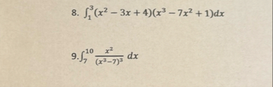 1 3 ( x 2 - 3 x 4 ) ( x 3 - 7 x 2 1 ) d x 7 1 0 x