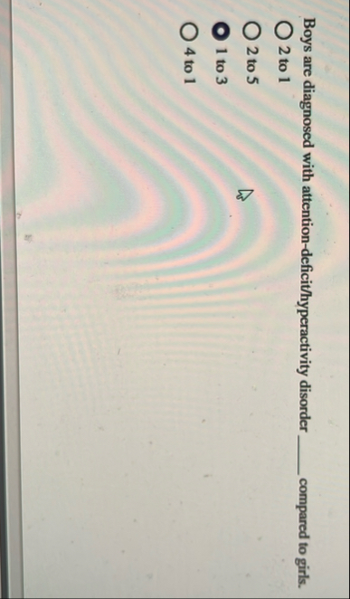 Boys are diagnosed with attention - deficit /