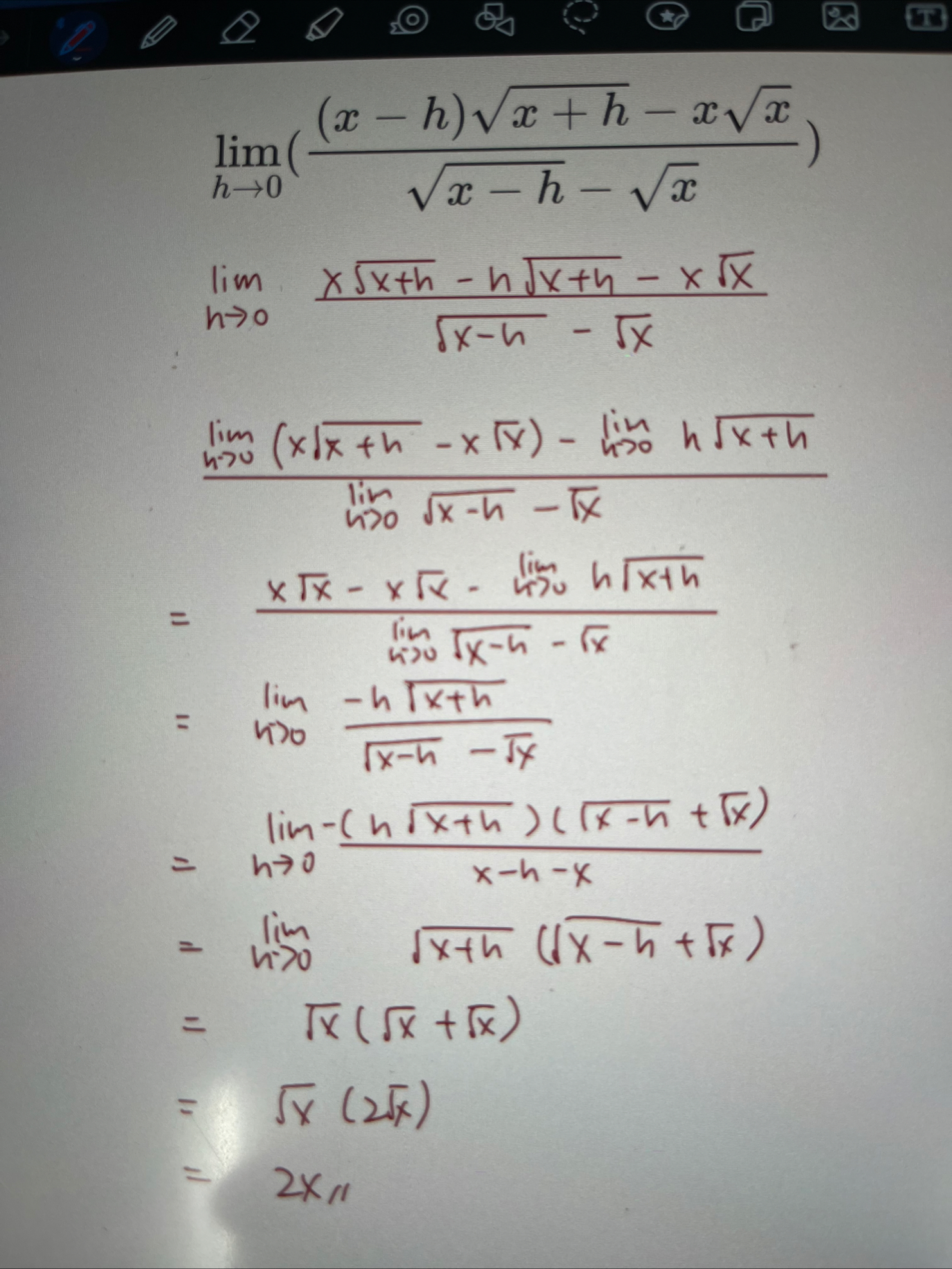 Want to know which steps get wrong? The ans is x