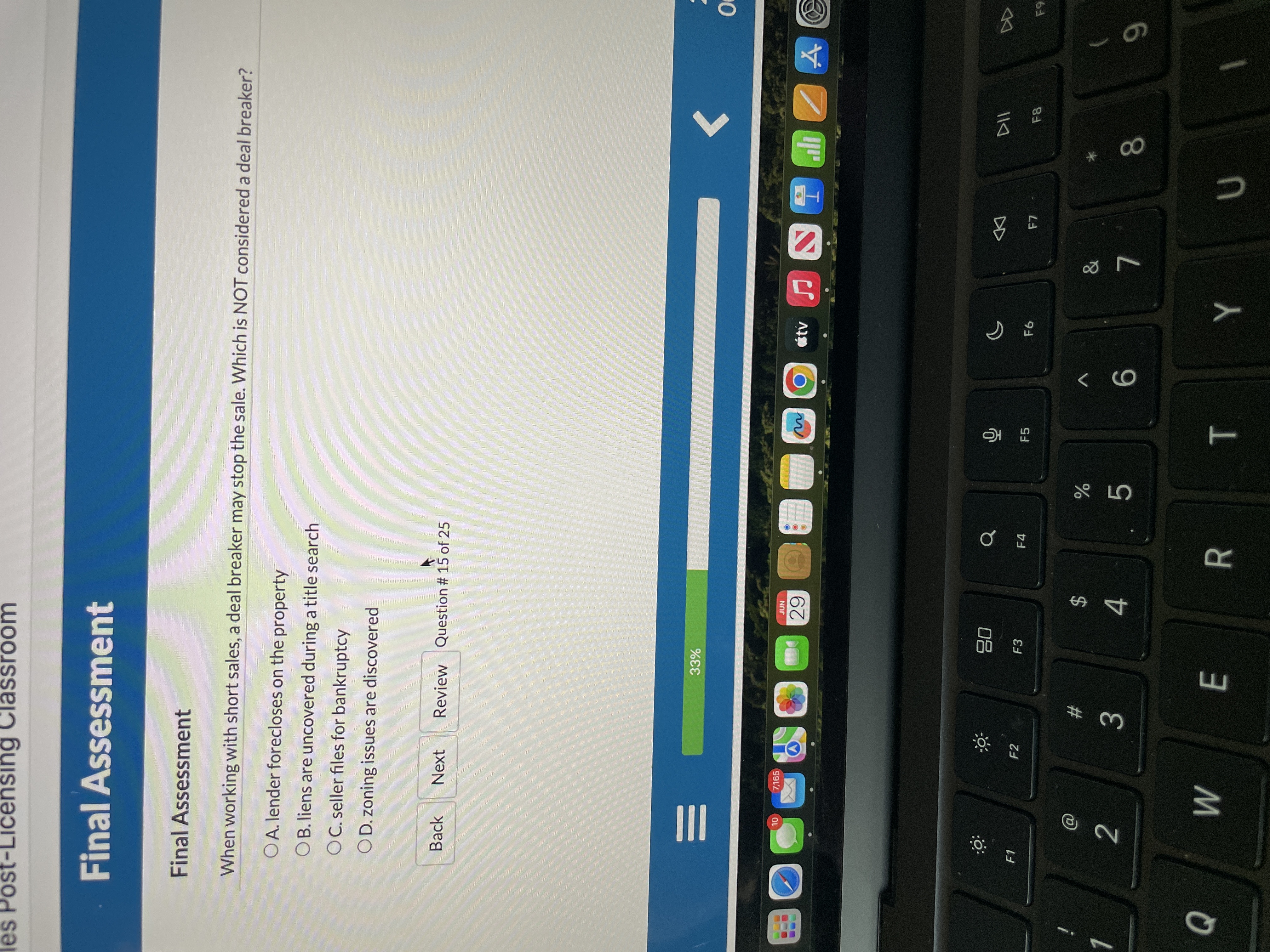 les post - Licensing Classroom Final Assessment