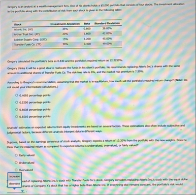 \ table [ [ Stack , Investoment