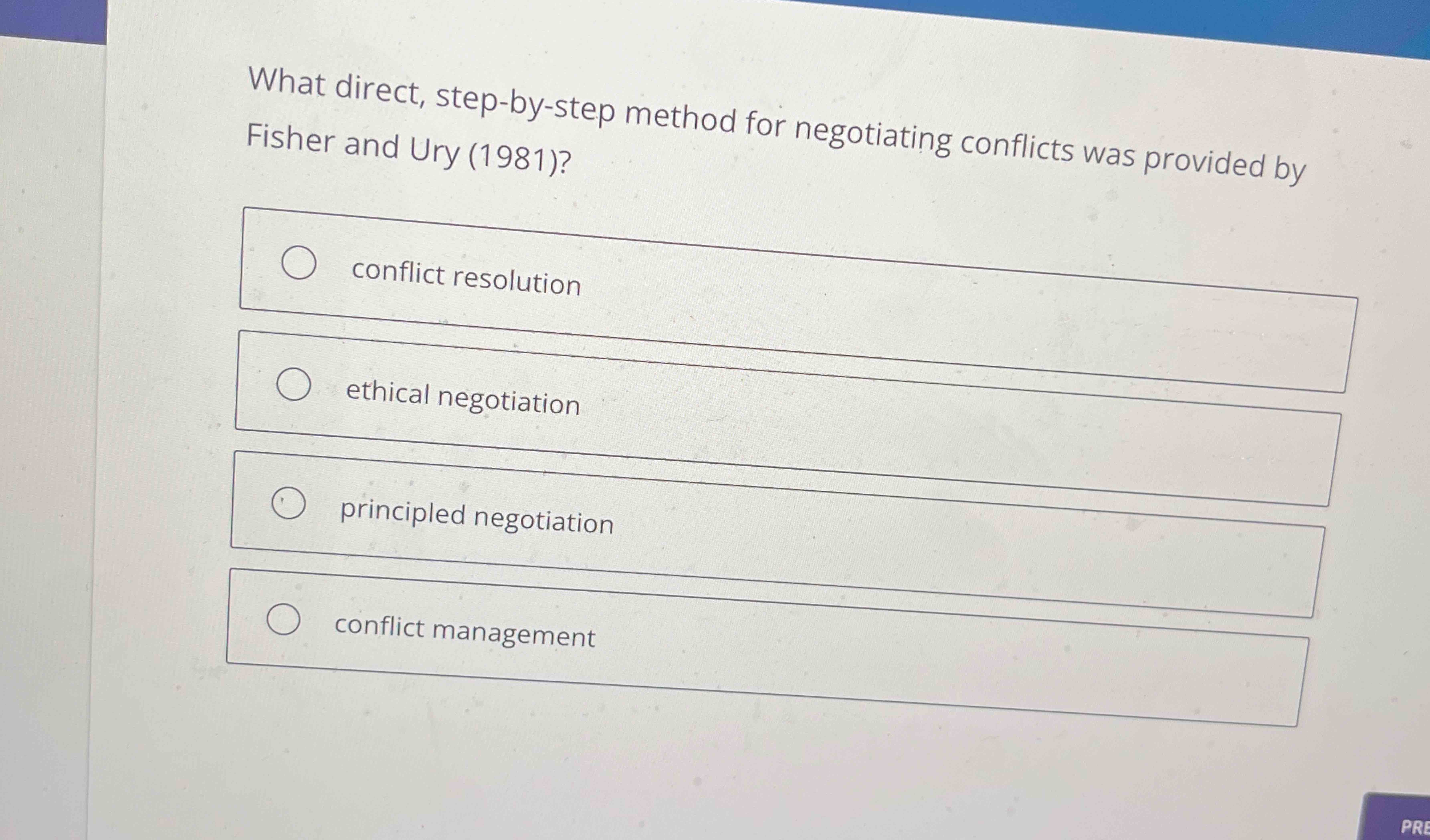 What direct, step - by - step method for