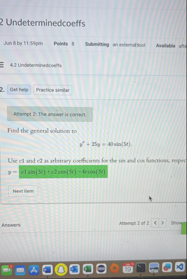 2 Undeterminedcoeffs Jun 8 by 1 1 : 5 9 pm Points
