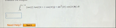 0 4 ( s e c ( t ) t a n ( t ) i t c o s ( 2 t ) j