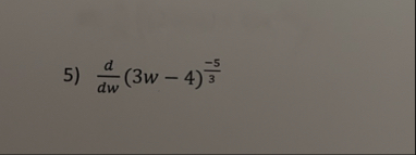 d d w ( 3 w - 4 ) - 5 3