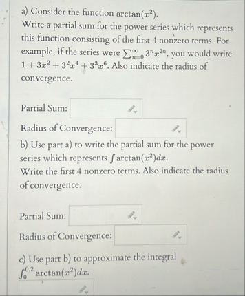 a ) Consider the function a r c t a n ( x 2 ) .