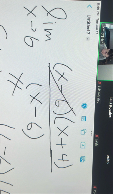 lim x 6 ( x - 6 ) ( x 4 ) ( x - 6 )