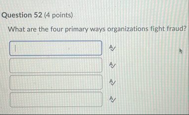 Question 5 2 ( 4 points ) What are the four