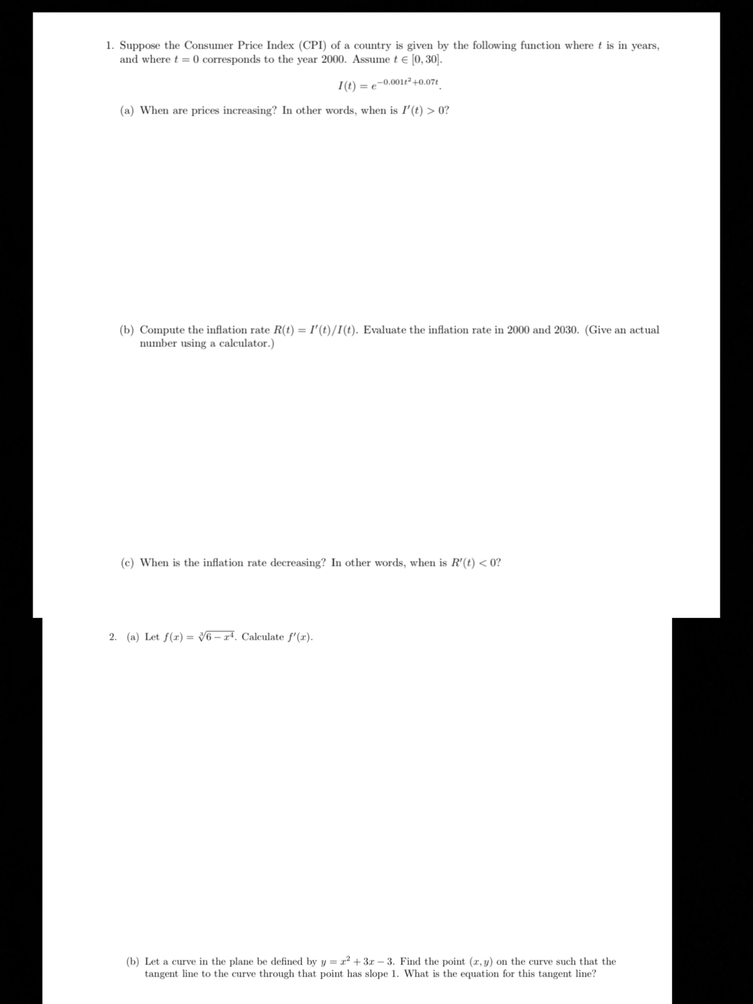 Suppose the Consumer Price Index ( CPI ) of a