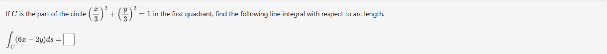 I f C i s the part o f the circle ( x 3 ) 2 + ( y