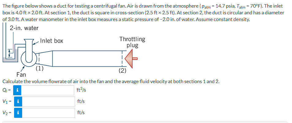 p a t m = 1 4 . 7 a , T a t m = 7 0 F 4 . 0 f t 2