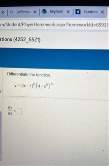 jefferso: MyPath Content m / Student /