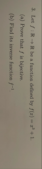 Let f : R R be a function defined by f ( x ) = x
