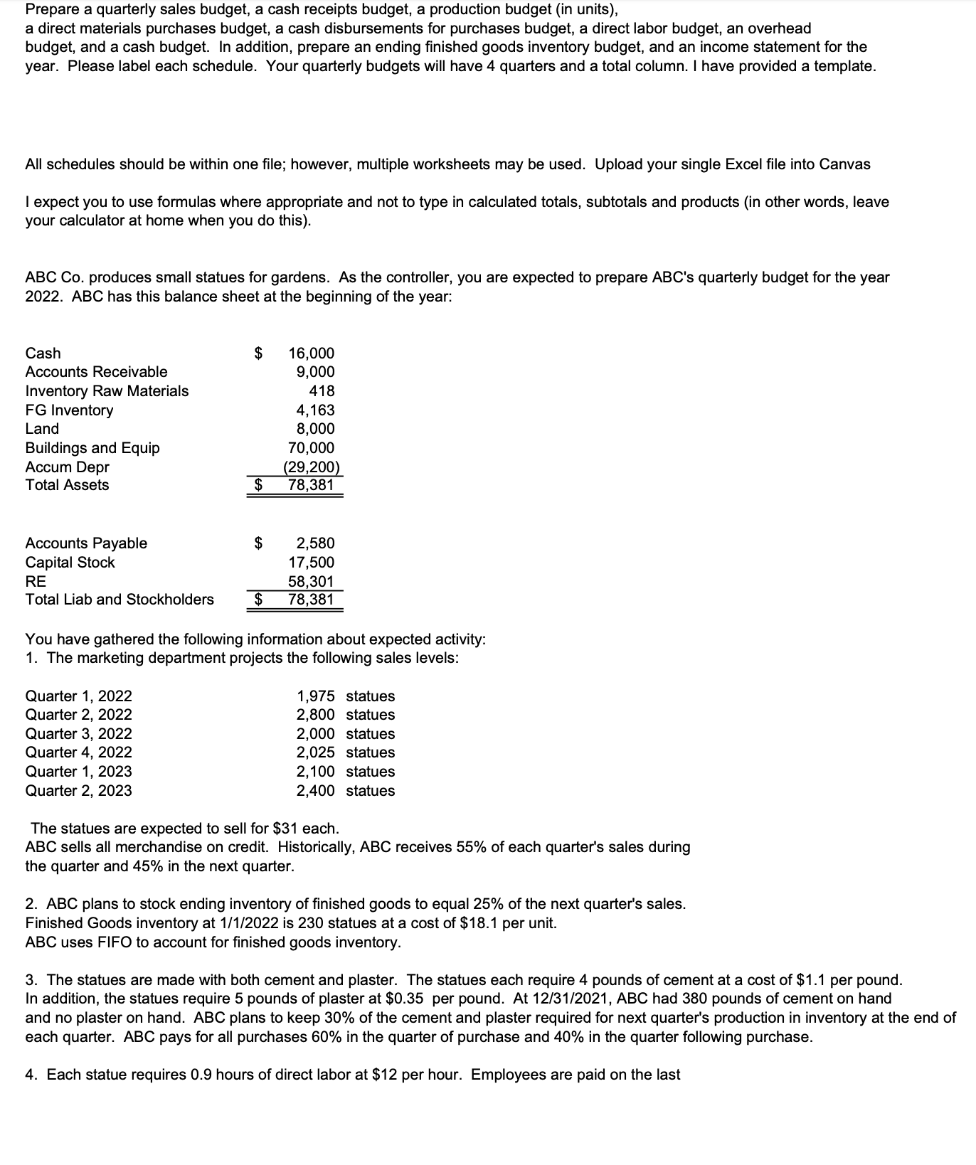 Step - by - step solution for all the sections.