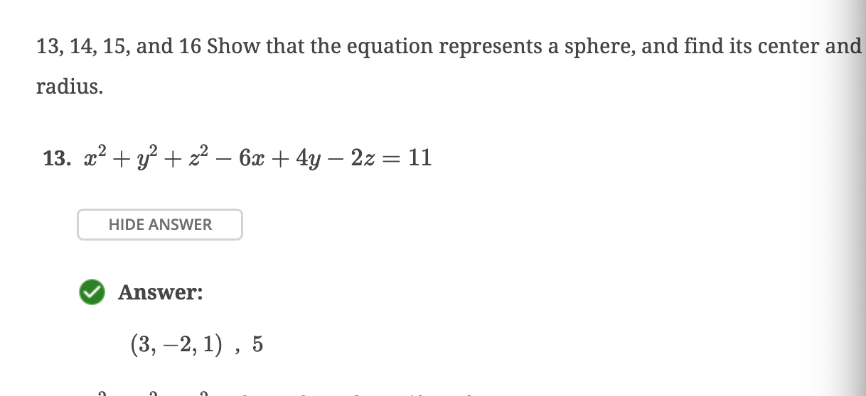 1 3 , 1 4 , 1 5 , and 1 6 Show that the equation