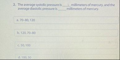 The average systolic pressure is q , millimeters