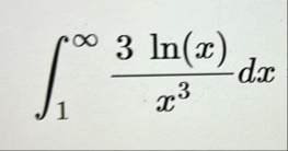 1 3 l n ( x ) x 3 d x