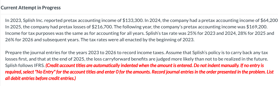 Current Attempt in Progress In 2 0 2 3 , Splish
